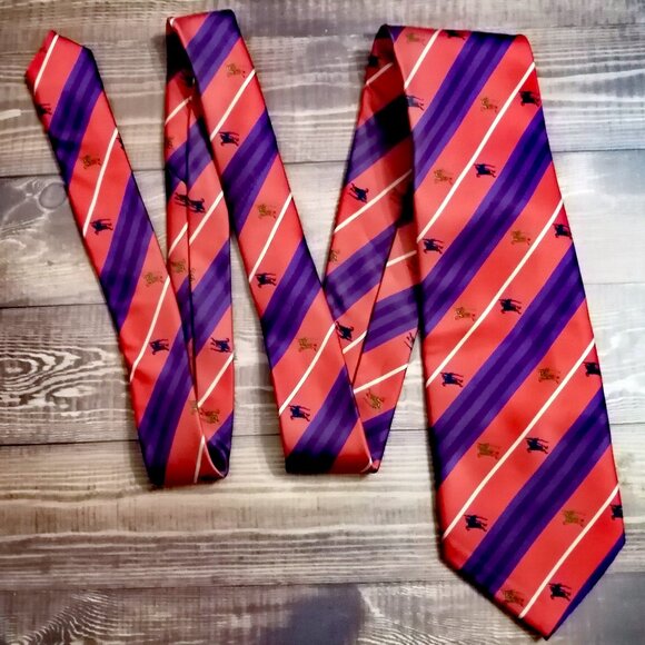 Burberry Tie, 100% Silk, Made in Italy - Picture 2 of 8